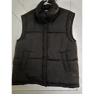 Ci‎ Sono Puffer Vest Medium Black Pockets
